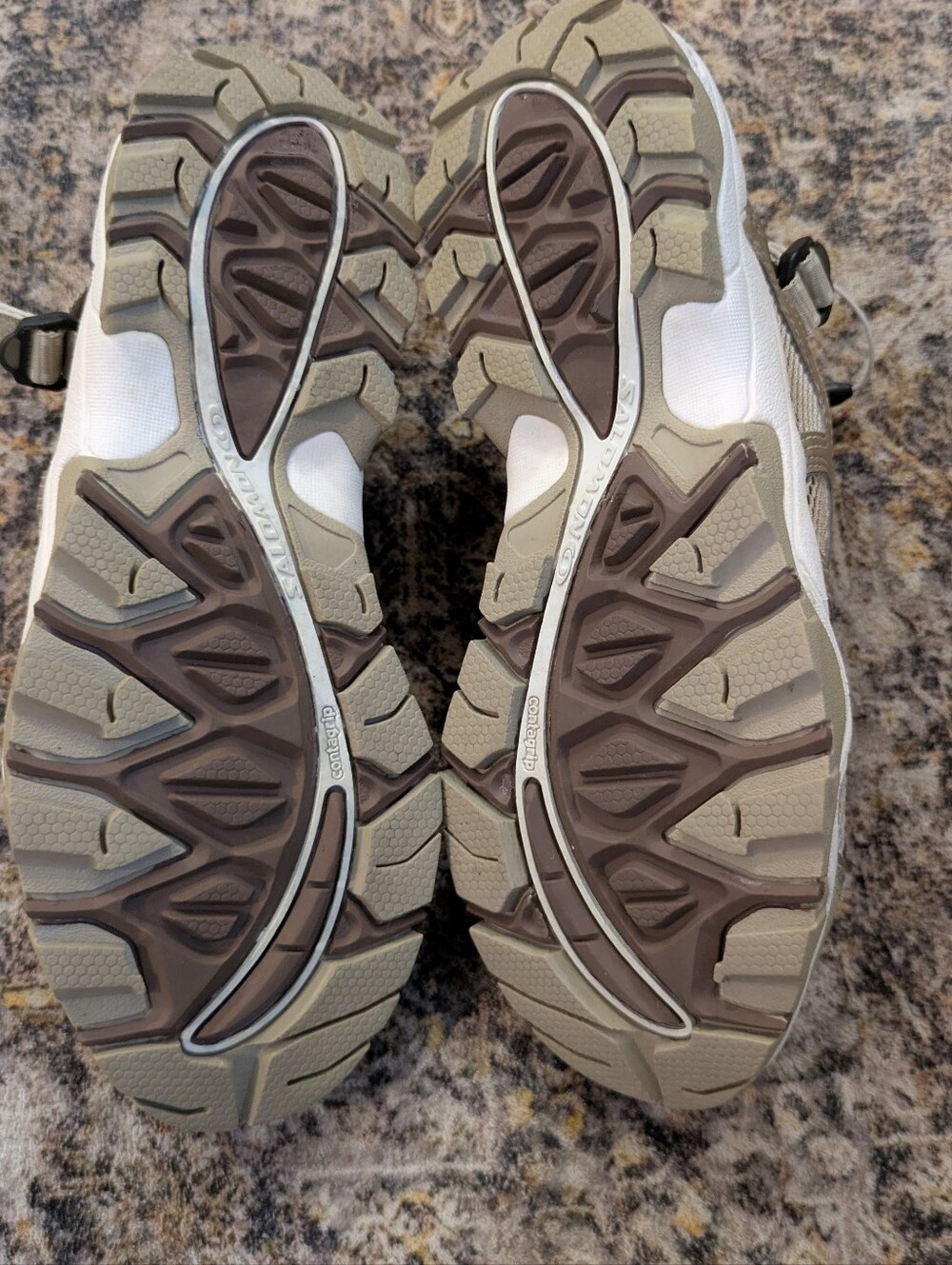 Salomon Vintage Techamphibian 2 Water Hiking Shoes Sandals Y2K Gorpcore Tan 7.5 - Picture 5 of 5